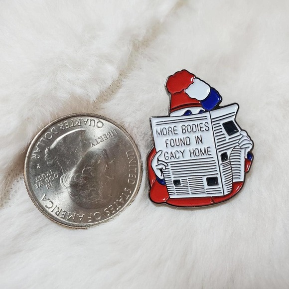 John Wayne Gacy Clown Enamel Pin - Picture 2 of 2